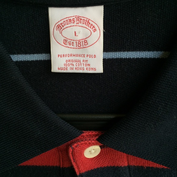 Brooks Brothers striped long sleeved polo - Picture 3 of 5